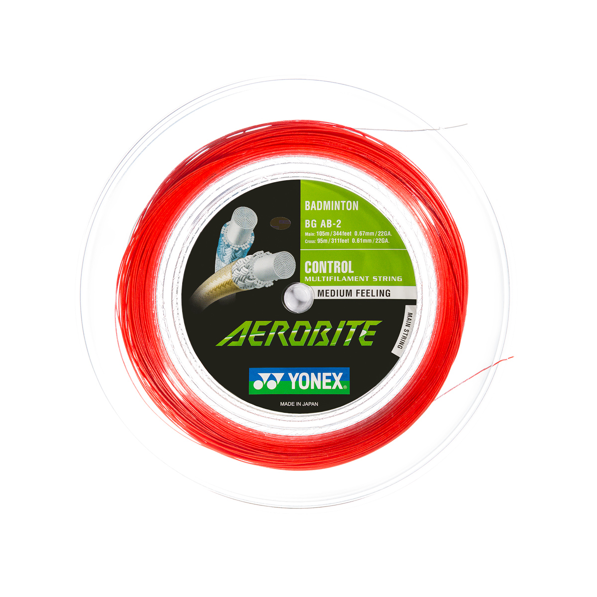 YONEX Badminton Saite - BG AEROBITE COIL